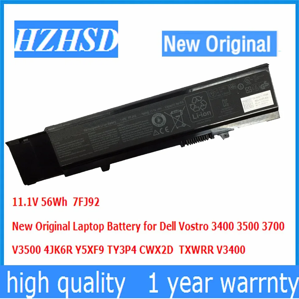 11.1V 56Wh 7FJ92 New Original Laptop Battery for Dell Vostro