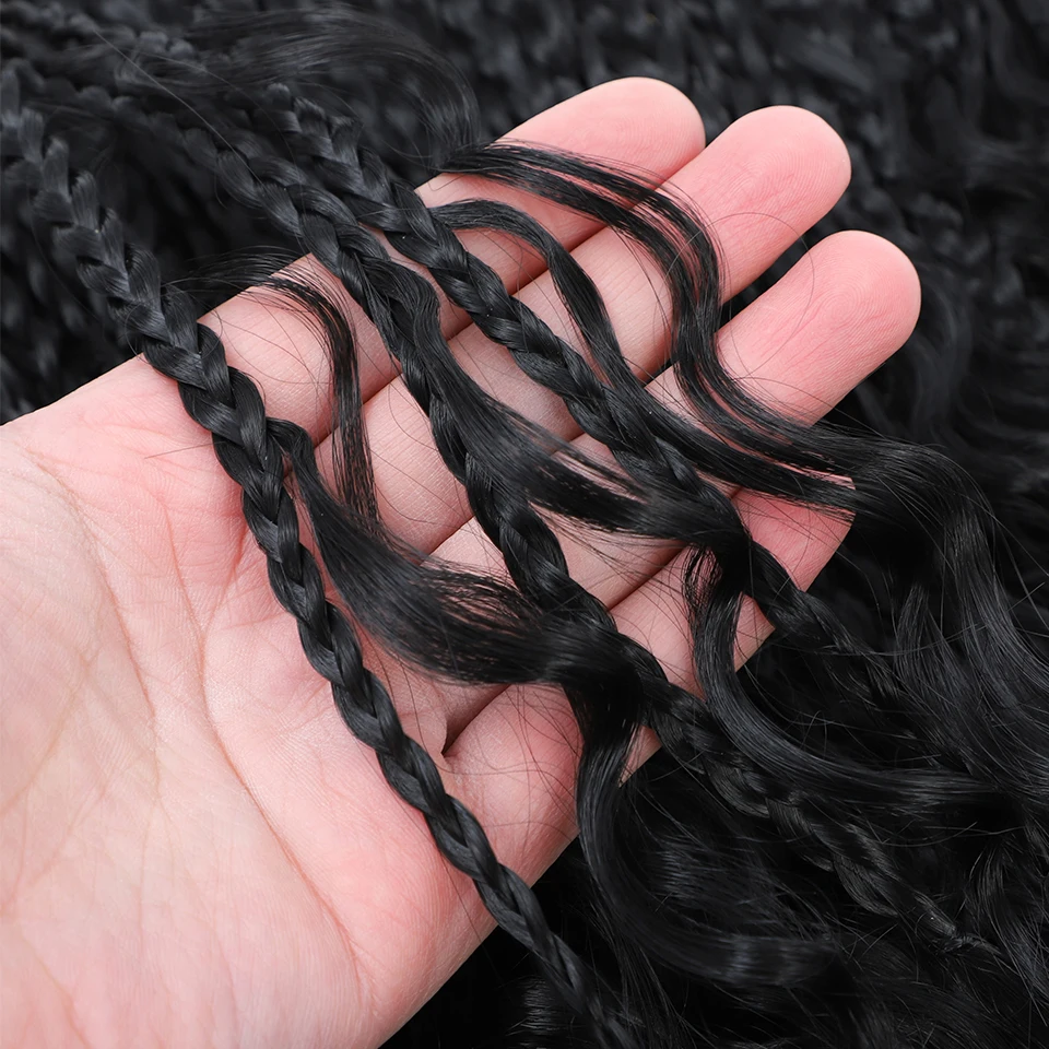 1- 6 Packs Box Braids Crochet Braids