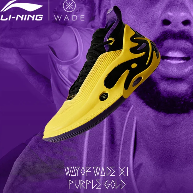 Li-Ning Way of Wade 11 Tênis de Basquete Profissional com Placa de