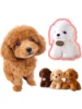 Teddy Dog Plush Toy for Pet Interactive Chew-resistant Puppy Teething Boredom Relief Soft Stuffed Animal Toy for Dog Theme Party