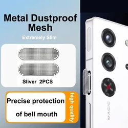 Nubia Red Magic Dustproof Net Stickers - Earpiece Speaker Hole Anti - Dust Metal Mesh Cover - RedMagic 9 Pro Plus (Silver)