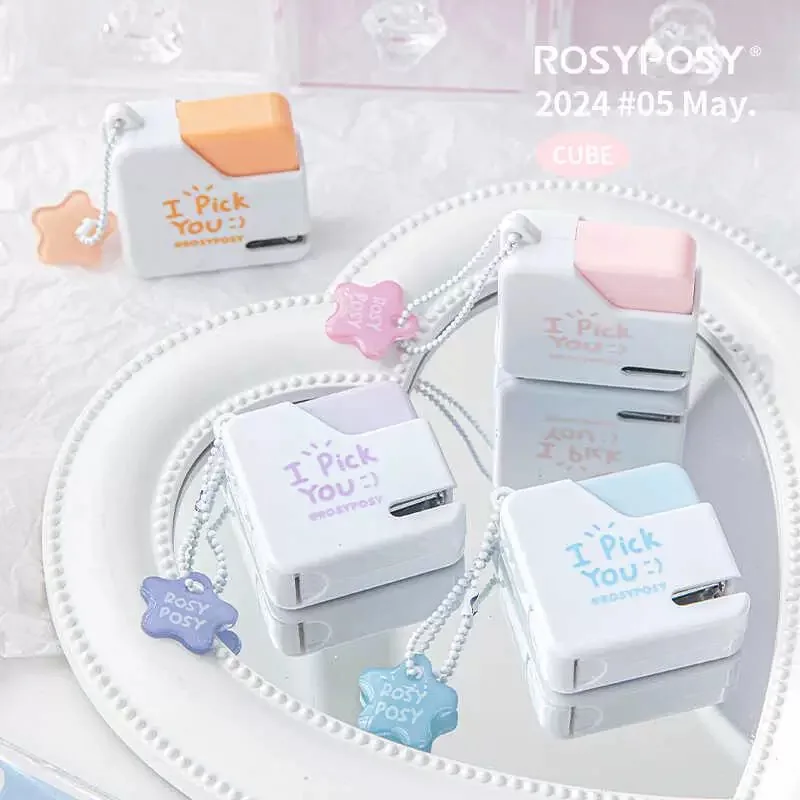 MINKYS Pocket Portable Mini Stapler, Punching Machine, Tape Machine Tool School Stationery Supplies