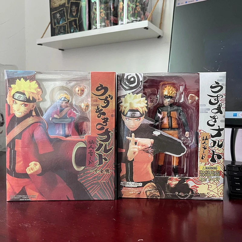 Anime uzumaki naruto figura shf modo de fadas dos desenhos