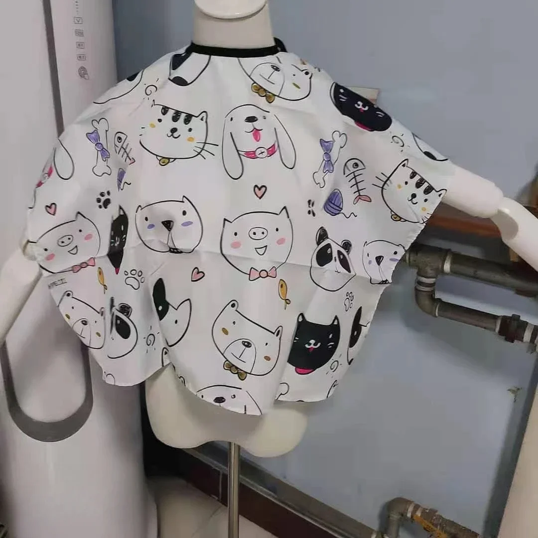 Children's Cartoon Cloth with Strap-on Buckle Cloth Barber Shop Cutting Hair Products