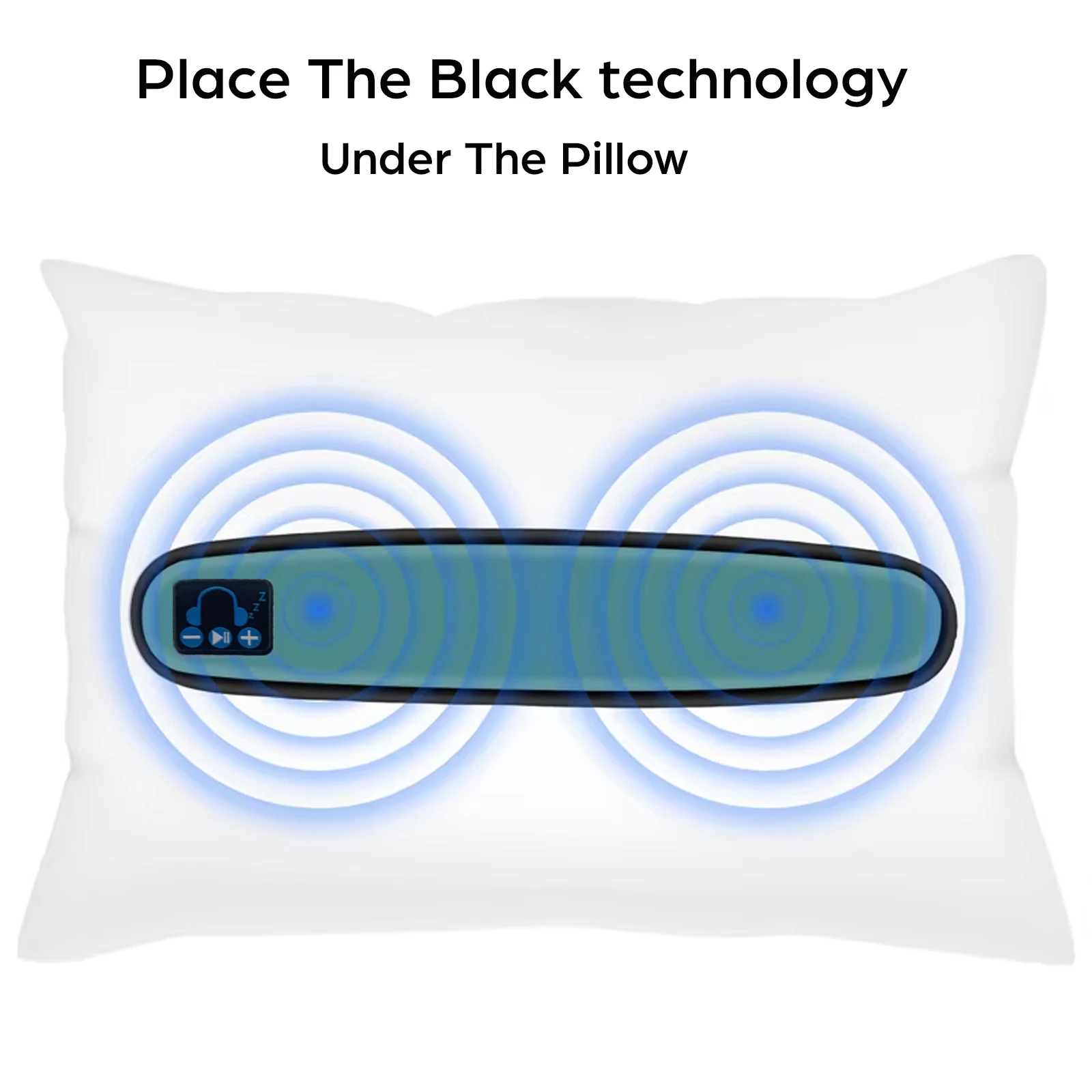 Under Pillow Sleep Aid Bluetooth Speaker Portable Bone Conduction Stereo Surround Soundbar Wireless Music Box for Yutube Tiktok 4