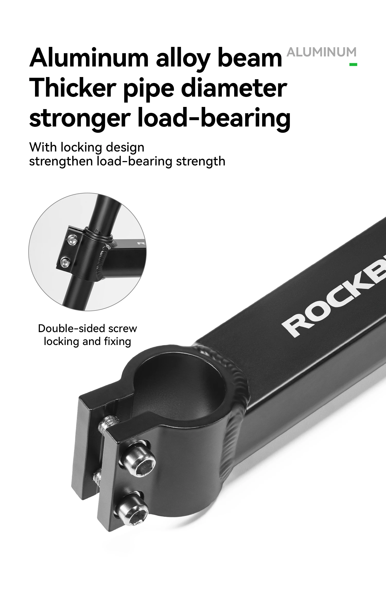 Rack stability support bars