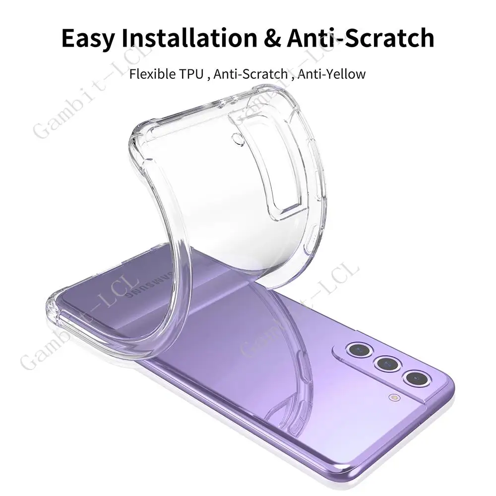 Premium Anti-Fall Clear Soft TPU Phone Case with Enhanced Protection