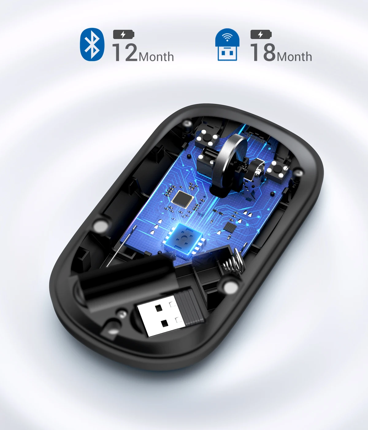 ugreen mouse sem fio bluetooth silencioso ratos dpi esquerda mão direita para macbook tablet computador portátil computador sem fio mouse