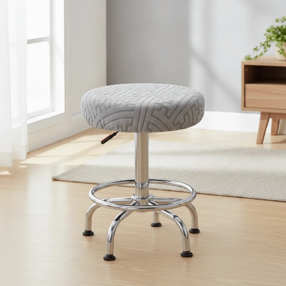 Easy Care Stretchable Bar Stool Cover - Soft, Skin-Friendly, Breathable, Dust-Proof Seat Protector