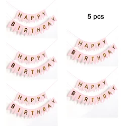 Vibrant Birthday Celebration Streamer Banners (05  5pcs)