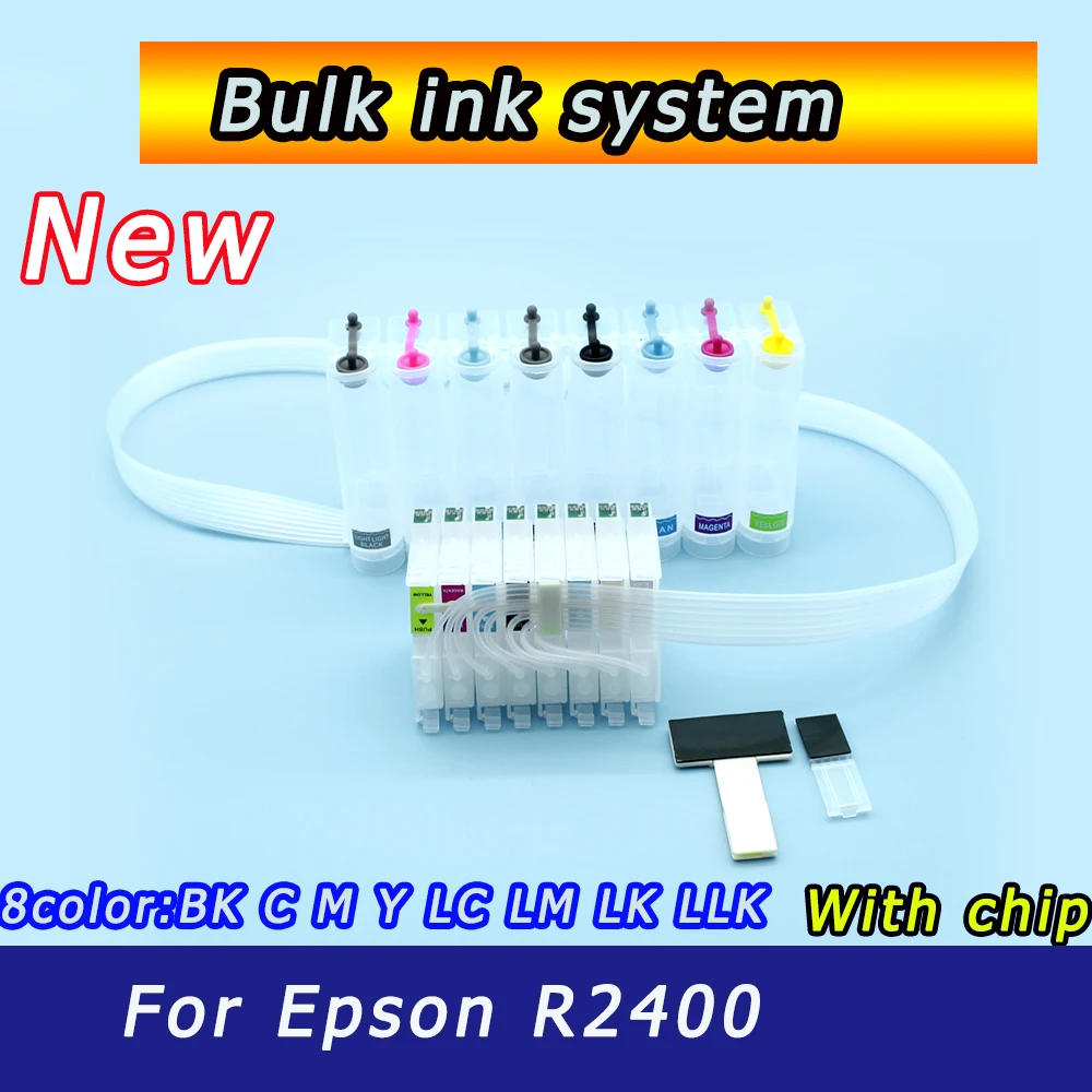 8 Colors ink cartridges T0591-T0599 CISS ink sysytem for Epson Stylus Photo R2400 with ARC Chip printer