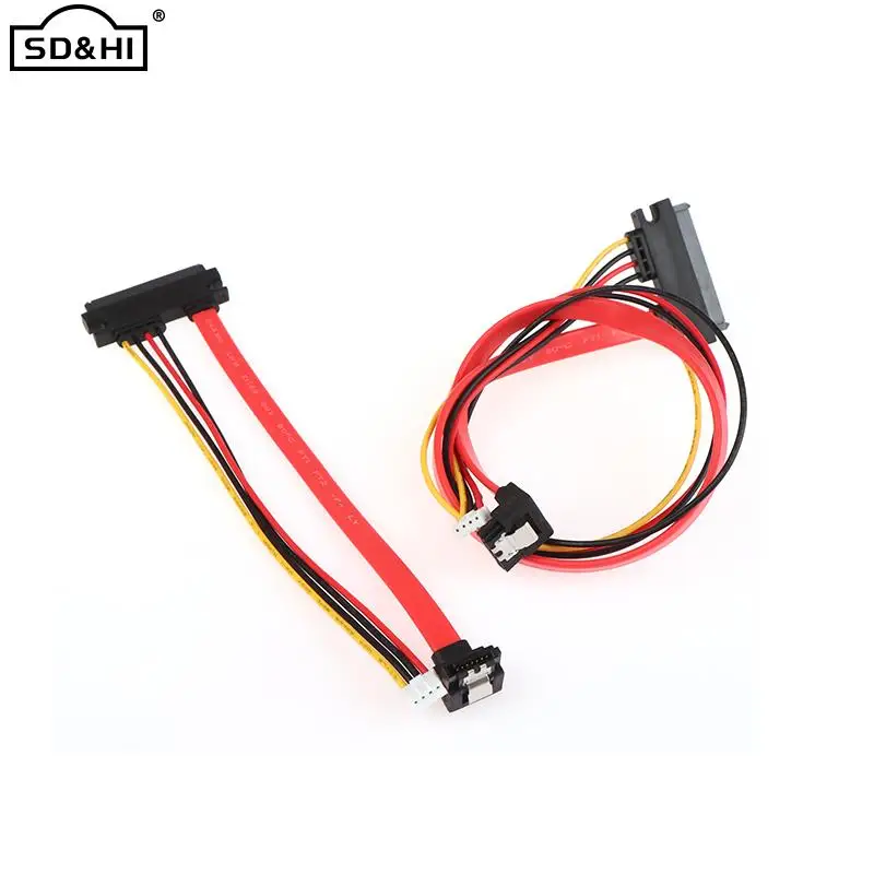 

2-in-1 7Pin SATA DATA + 2.0mm 4Pin Power Combo 7+15 Pin 22P SATA Conjoint CD/DVD HD Hard Disk Cable 20/40cm