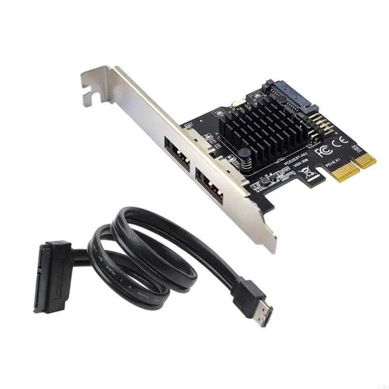 Desktop pci-e to Power eSATA+USB Expansion Card 6G Adapter Card Hard Disk PESATA Compliant with PCI-Express v2.0