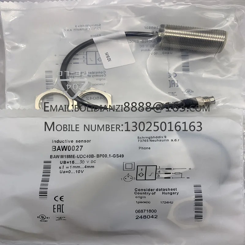 

Новый датчик приближения BAW000N BAW M08EI-UAD15B-BP00,2-GS04 в наличии