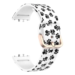 Stylish Sport Rubber Band - Printed Silicone Bracelet Strap Accessory - Galaxy Fit (Cat Paw)