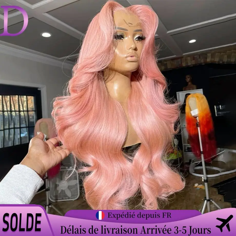 Blonde Pink Body Wave Lace Front Wig