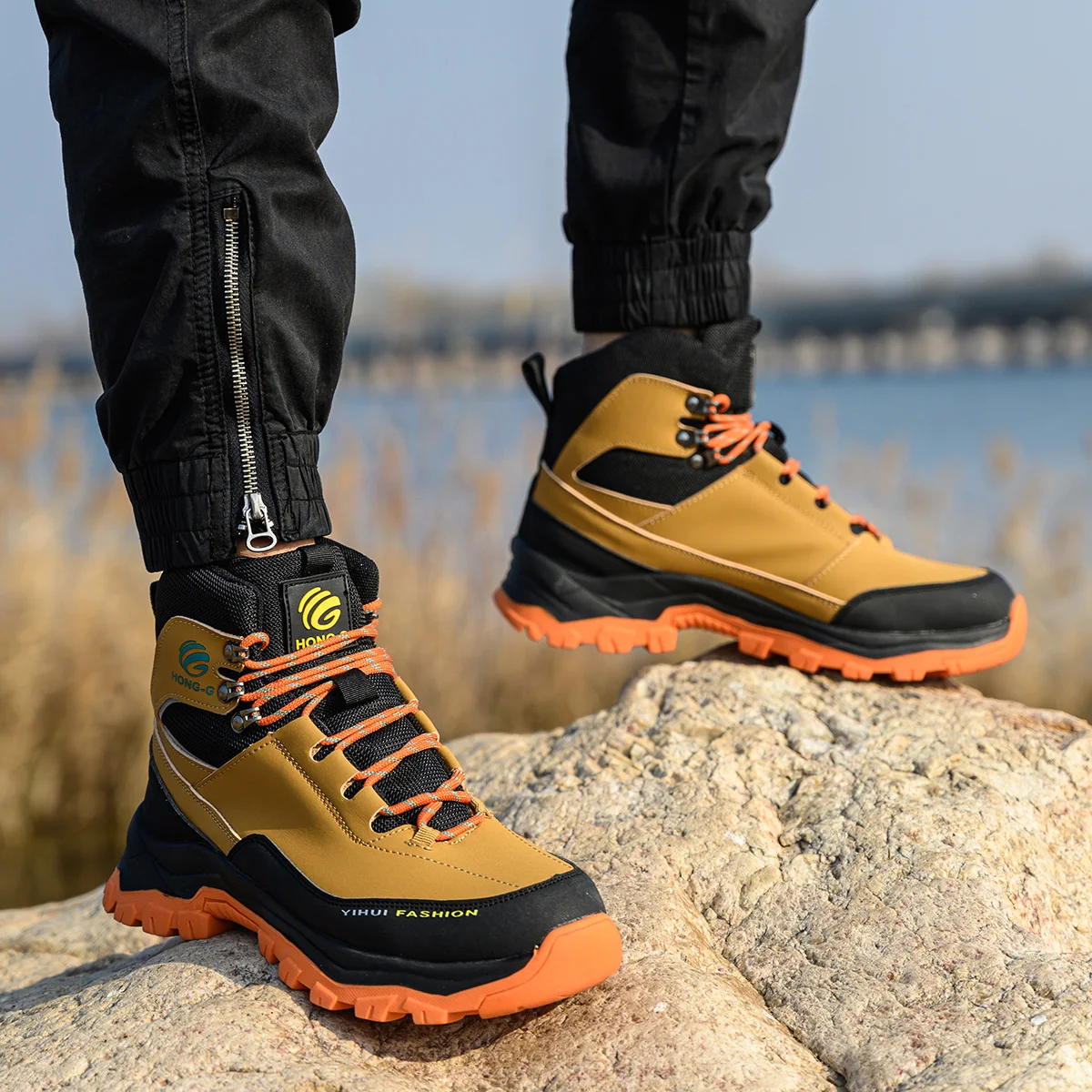 Safety Shoes Men Work Sneakers Indestructible Shoes Anti-smash Puncture-Proof Protective Shoes Steel Toe Construction Work Boots - Image 6