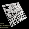 1/16 1/18 Big Scale Military Tank Vehicle Model Symbol Mark Logo Stainless Stencils Template 4