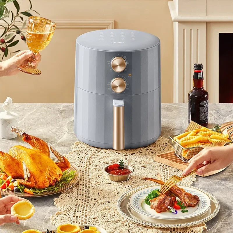 Automatic Air Fryer 5L Home Use Electric Deep Fat Fryer Knob Timer Temperature Control for Philips VCG616GM00 Air