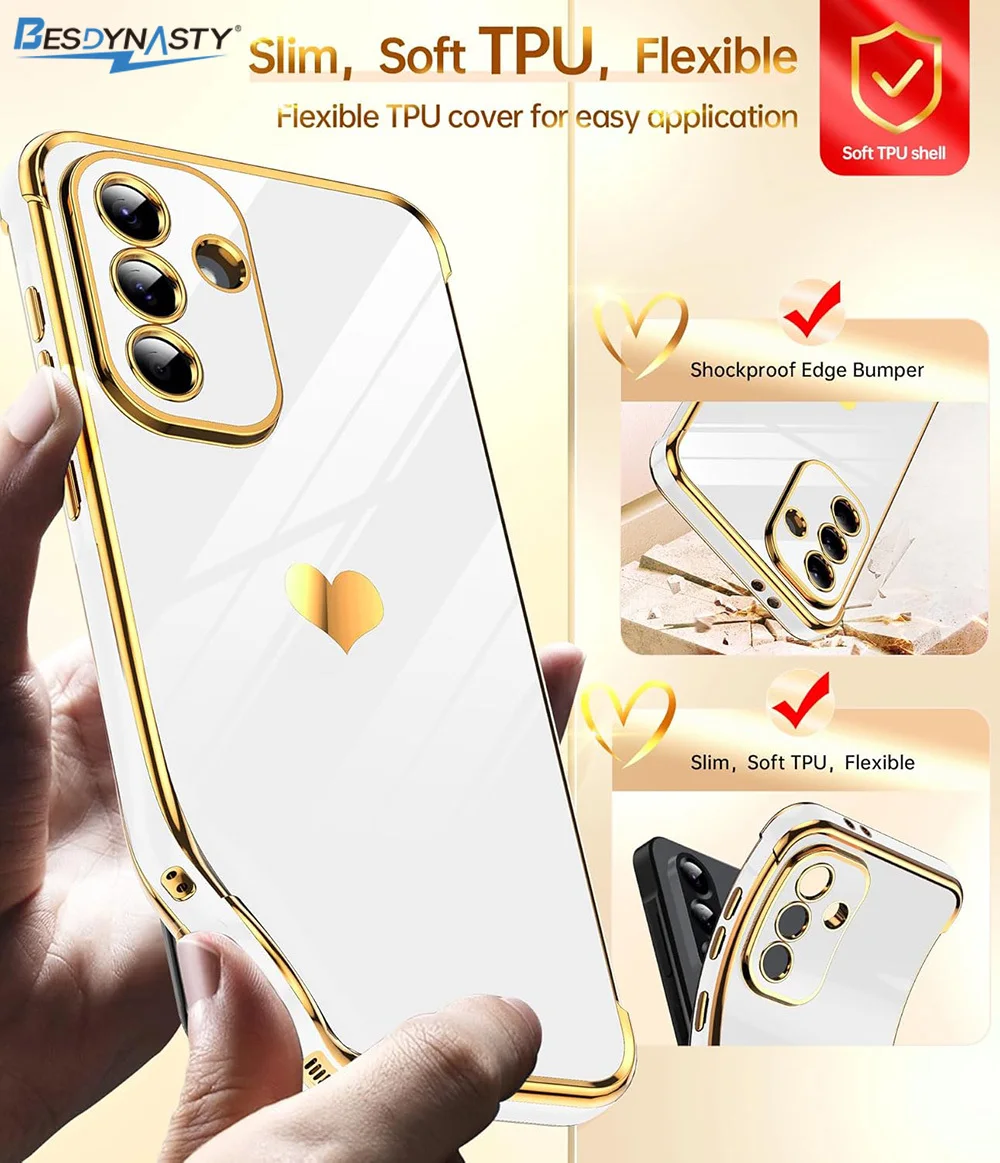 Luxury Plating Silicone Soft Case - Glitter Love Candy Color Glossy Finish
