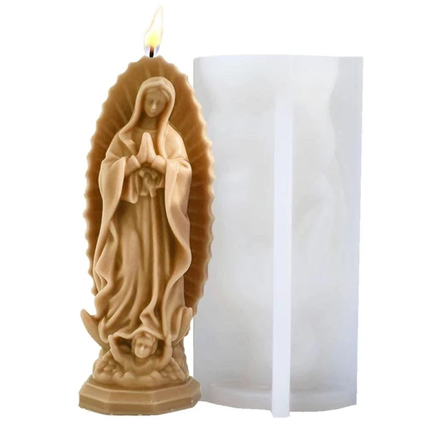 Stampo in silicone per candele con presepe della Sacra Famiglia, stampo in  resina epossidica per sapone fai da te, creazione di candele, decorazioni