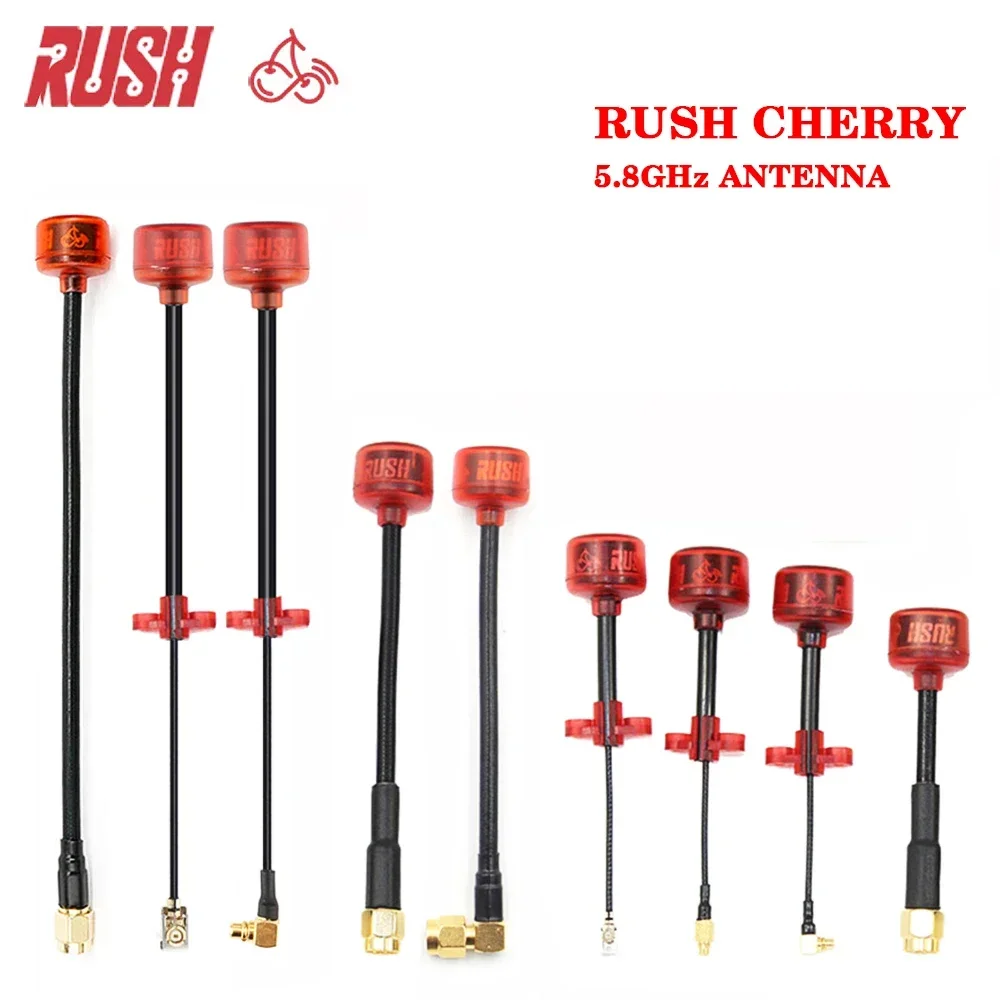 

RUSHFPV RUSH Cherry FPV 5.8G Antenna LHCP RHCP SMA MMCX UFL IPEX Long Range Connector Adapter Stubby for RC Racing Drone Goggles