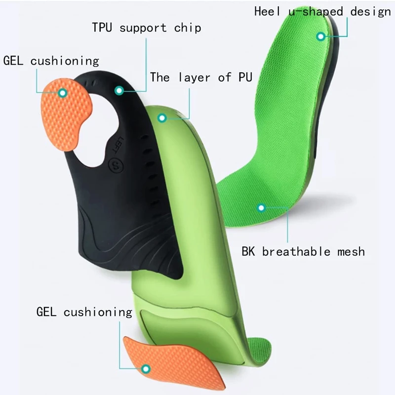 High Arch Support Insoles Orthopedic Shoes Sole for Feet Arch Pad Relieve Plantar Fasciitis Pain Flat Foot Sports Shoes Insert shoe insoles,orthopedic insoles