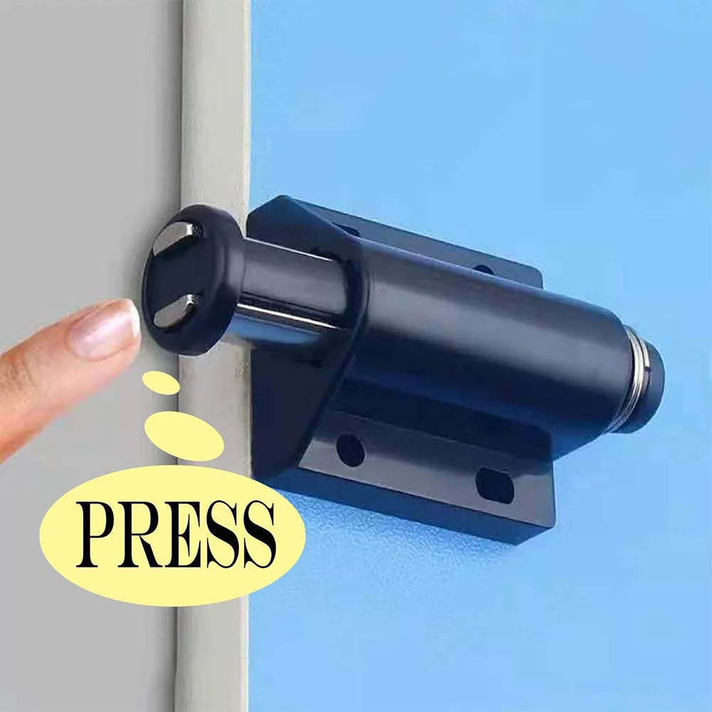 Magnetic Cabinet Latches 2Pcs Single Magnetic Pressure Push To Open Touchs Latch Cabinets Cupboard Doors Wardrobes Bathroom Cupboard Catches Hardwares