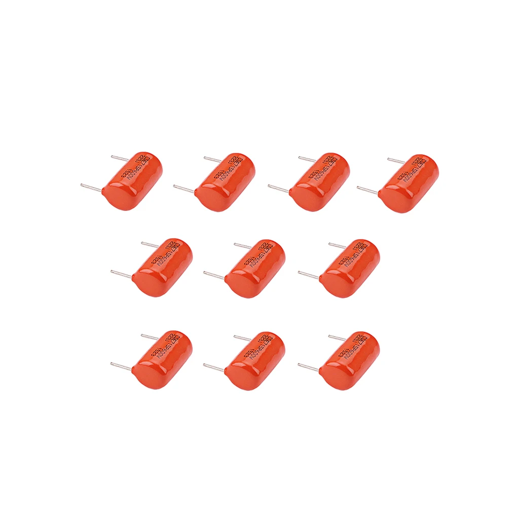

10pcs Pro Capacitor Guitar Tone Cap 0.022uF 600V Electric Guitar Bass Project Parts & Accessories Orange