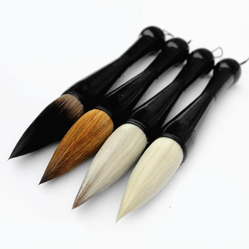 

Chinese Calligraphy Brushes Pen Bear Weasel Woolen Writing Painting Brush Regular Script Practice Couplets Hopper-shaped Brush