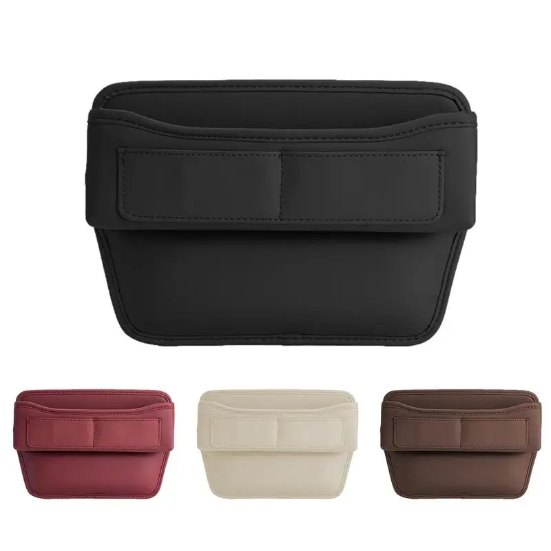 

Car Console Side Seat Gap Filler Auto Multifunctional PU Leather Storage Pouch Vehicles Interior Space Saving Wallets For Cards