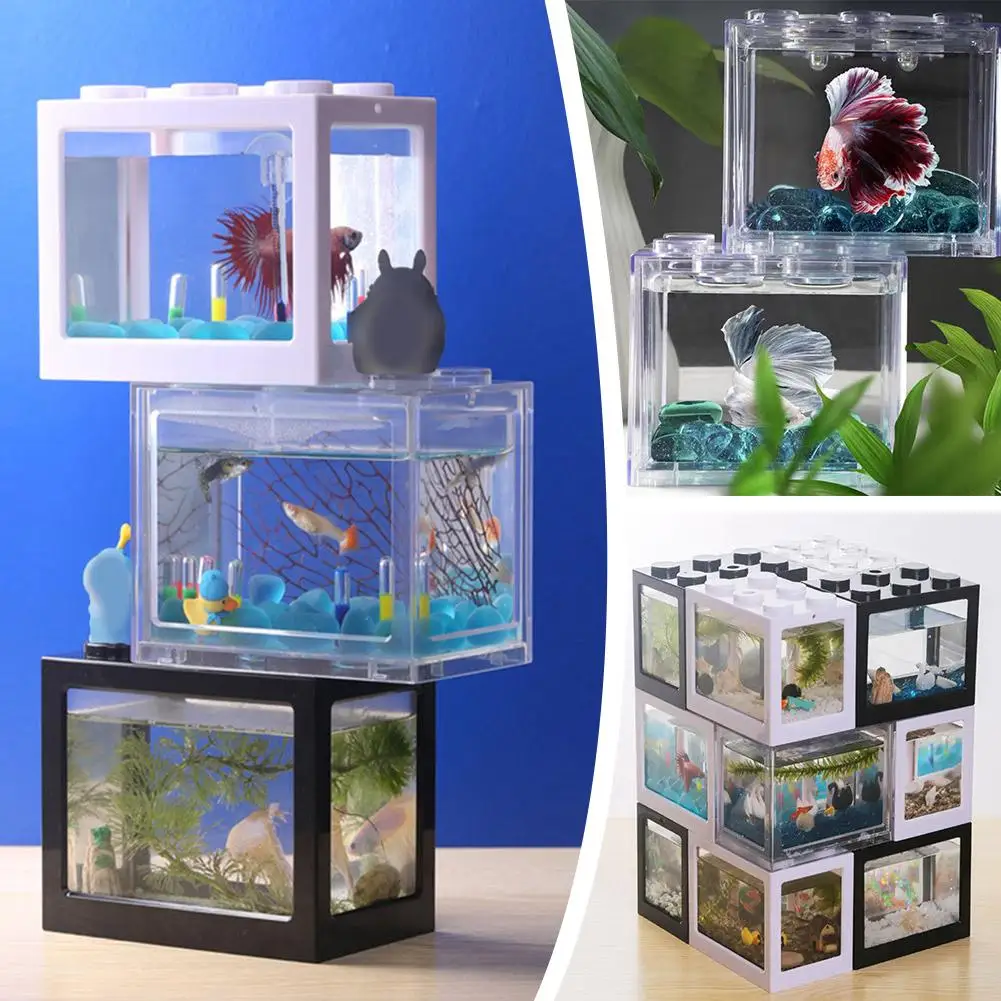 High-transparency Fish Tank Small Ecological Home Creative Fish