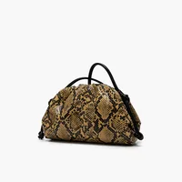 Sacs à main plissés serpentin pour femmes, pochette, sac à bandoulière, motif serpent, sac de luxe de créateur 4
