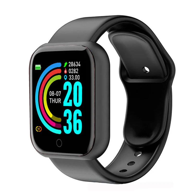 D20 Smart Watch Men Sport Fitness Tracker Blood Pressure  Heart Rate  Monitor Y68 Women Bracelet For Android IOS Xiaomi Kids 