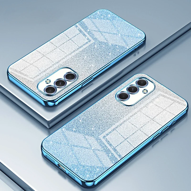 Sparkling Glitter Plating Protective Phone Case - Sleek Back Cover Design