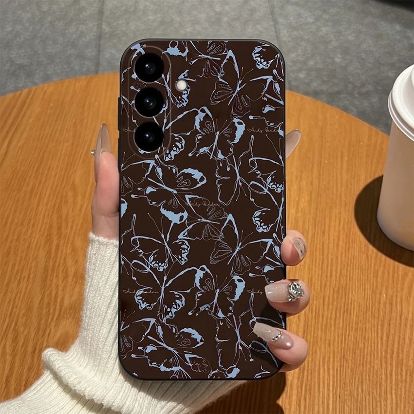 Abstract Art Pattern Soft Matte Silicone Phone Case - High-Quality Bumper Shell