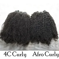 IXTUYLLY Tissage de cheveux humains 4C Afro Kinky Curly, extensions de cheveux vierges brésiliens, mèches à tisser pour femmes noires africaines 3