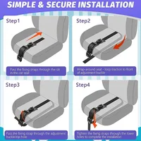 Ceinture de sécurité de siège de voiture pour femme enceinte, mamans de maternité, ventre non-né, Kit d'extension de protection pour bébé, accessoires automobiles 4