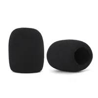 JCD 10pcs Mini Microphone Foam Covers Mic Protector Covers Replacement Headset Windshield Sponge Cover Microphone Cover for Mic 5