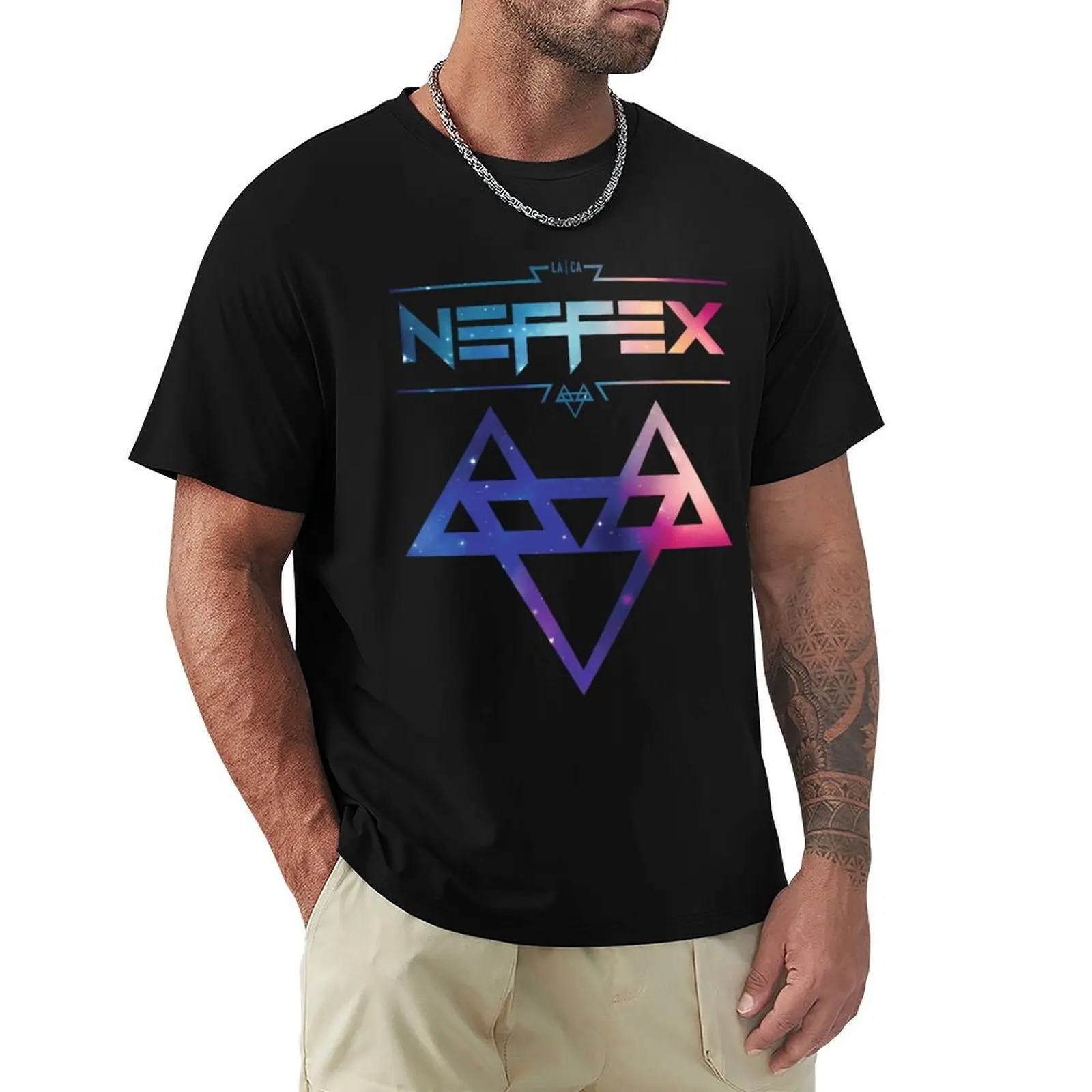 

Красочная футболка Neffex Band, графический принт животного для мальчиков, мужские белые футболки