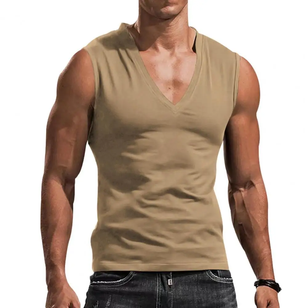 thumbnail image 5 of Camiseta sin mangas con estilo, camiseta sin mangas lavable de Color sólido que no se decolora, traje de verano para hombres, camisa para hombres, uso diario, 5 of 5