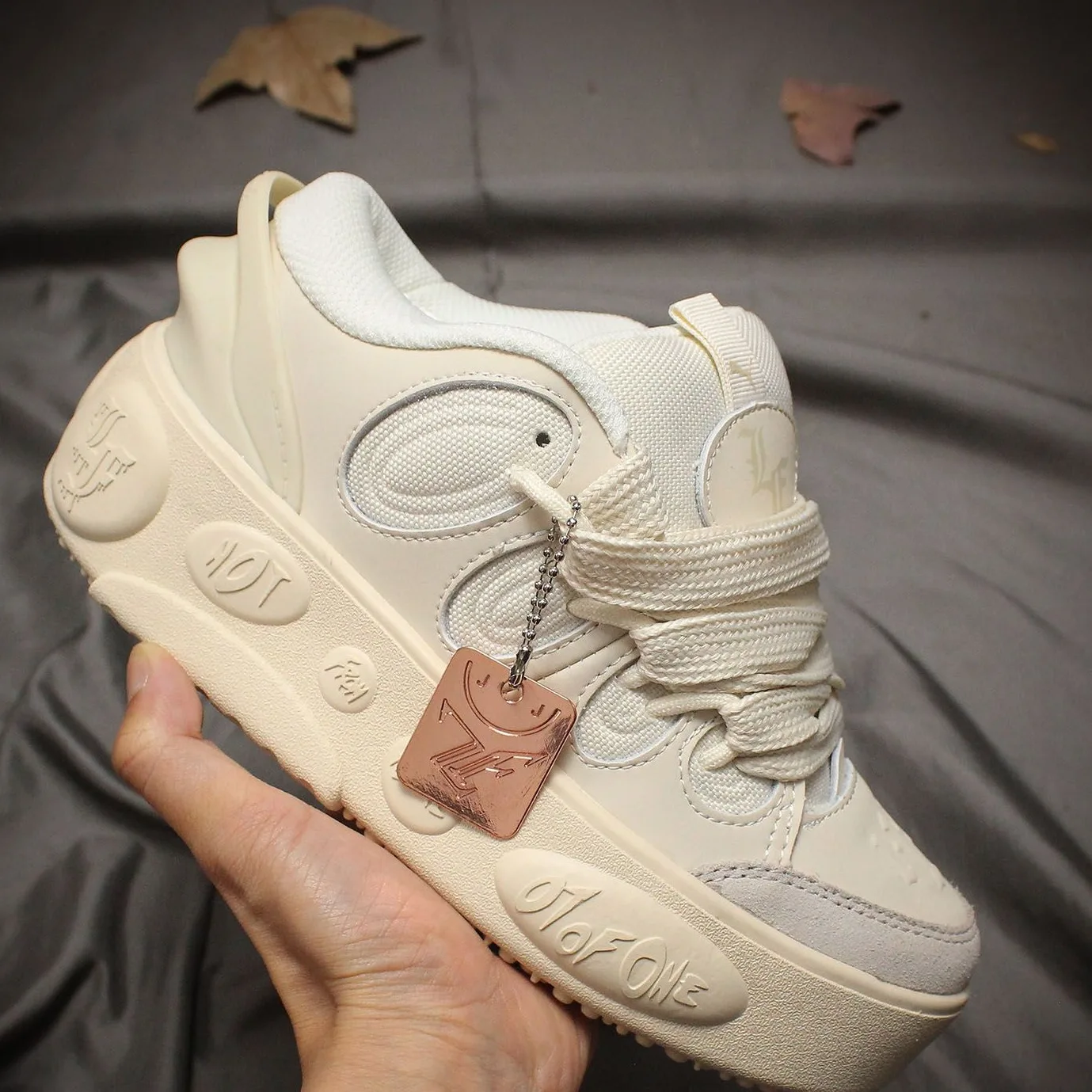 beige white
