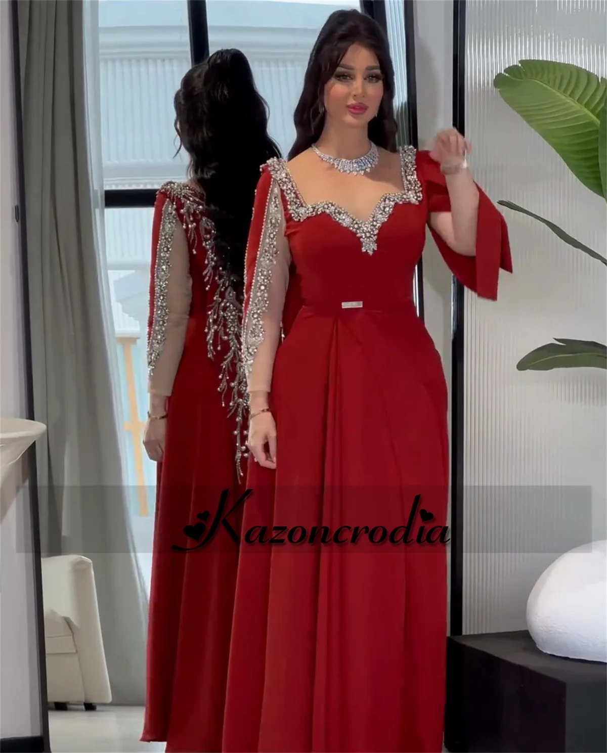 فستان كازون حورية البحر العريس أم العروس طويل للنس...