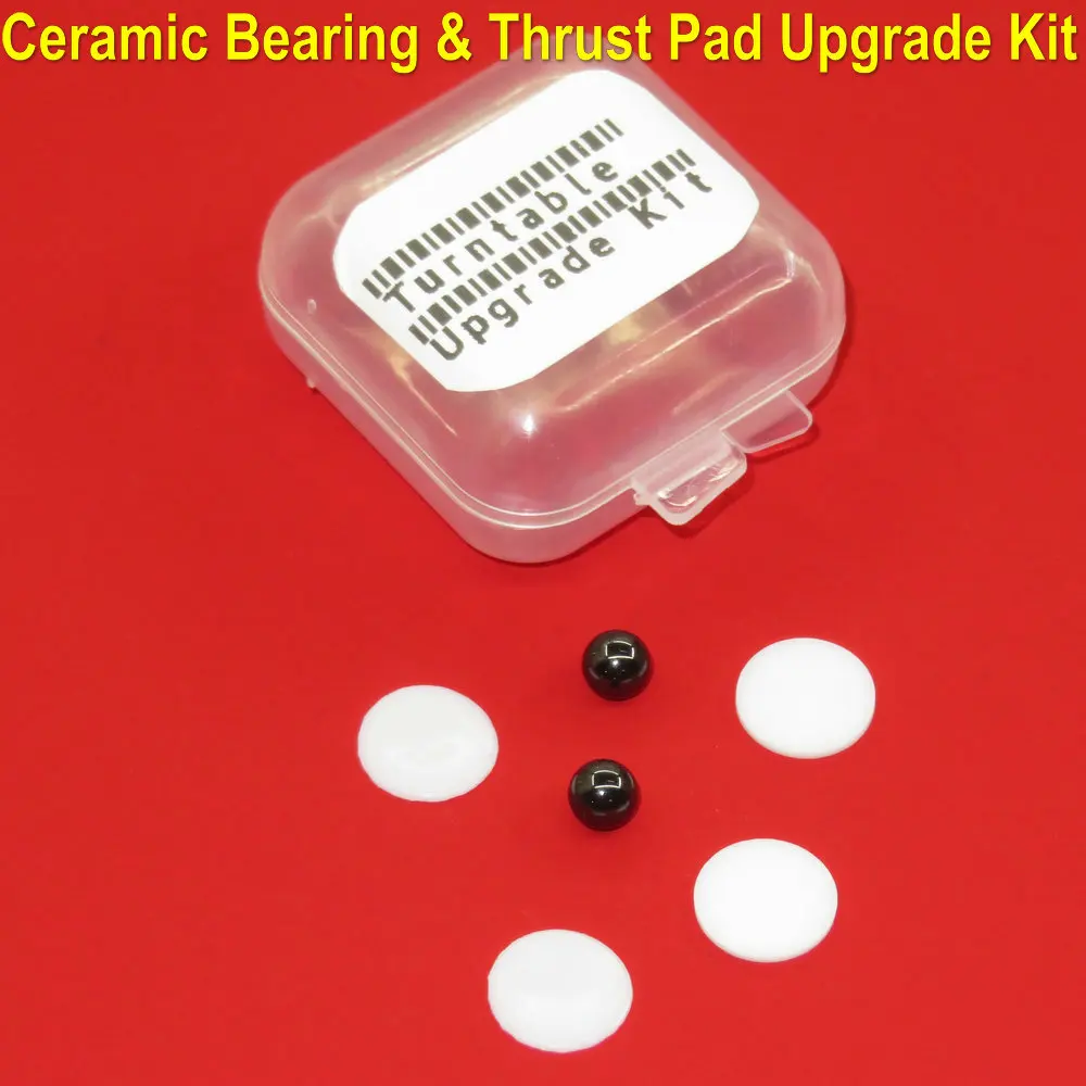Turntable Ceramic Bearing & Thrust Pad Upgrade Kit For Lenco L75, L70, L77, L78