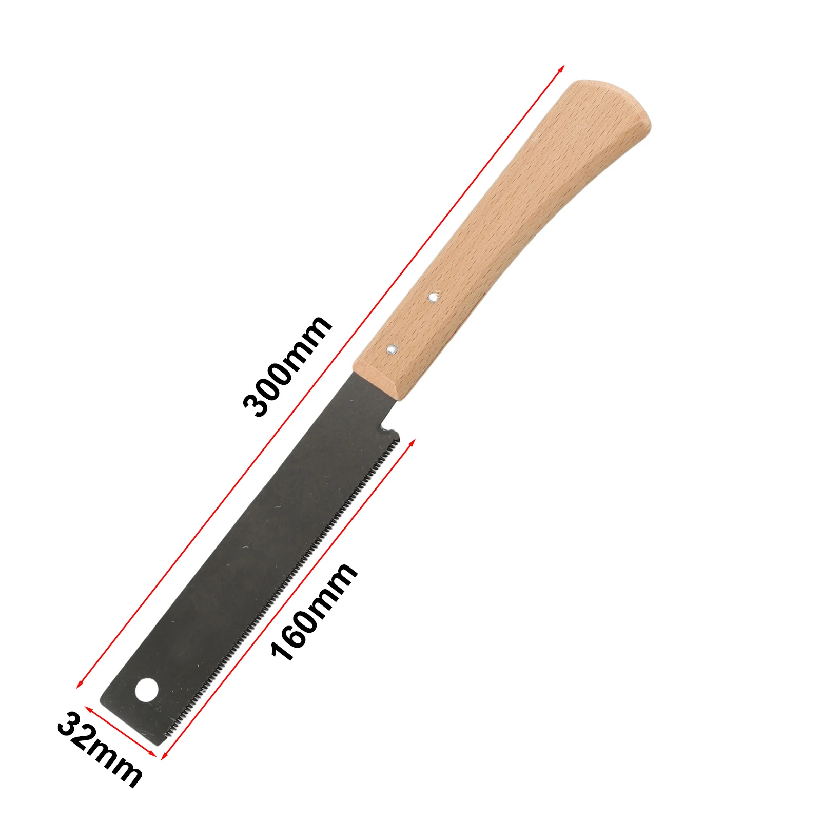 Hand Saw Beech Wooden Handle Fine Cut Saw Household Woodworking Garden Pruning Flush Cutting Trimming Tool Woodworking Saw