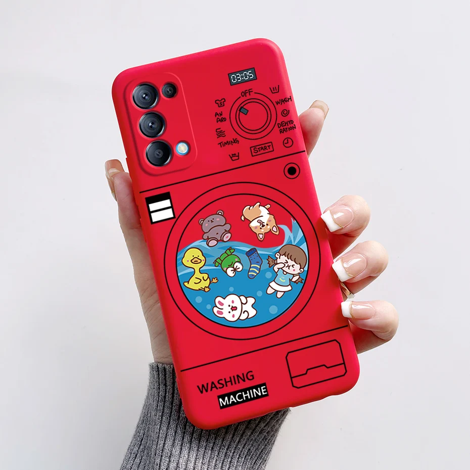 Cute Bear Cartoon Frog Silicone Soft Cover for OPPO Reno5/Reno5 Pro 5G