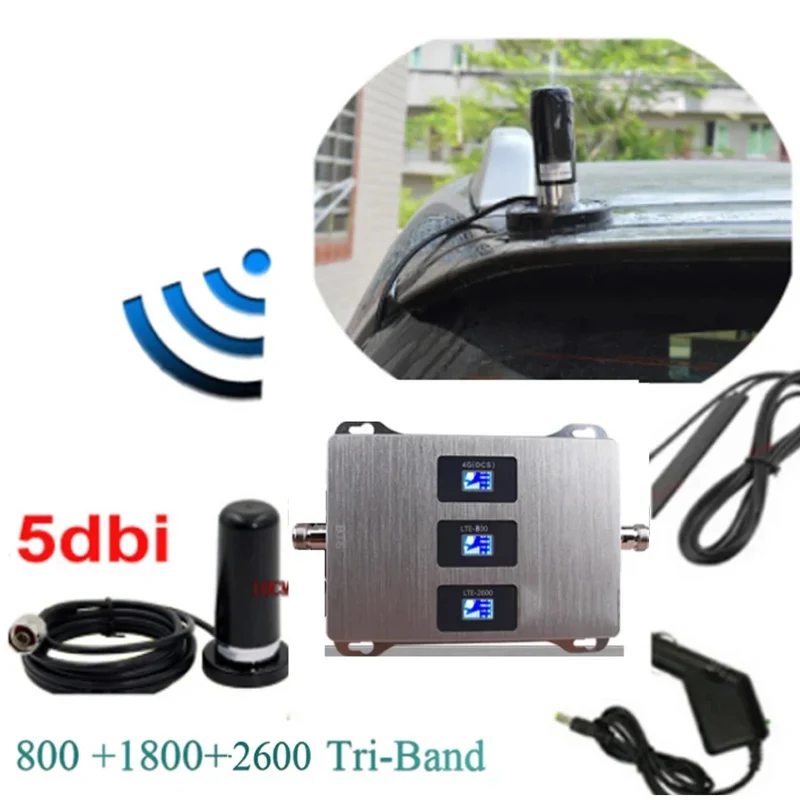 트라이밴드 2G 3G 4G 신호 증폭기 부스터 900MHz 1800MHz 2100MHz 800MHz 1800MHz 2600MHz DCS LTE GSM 셀룰러 증폭기
