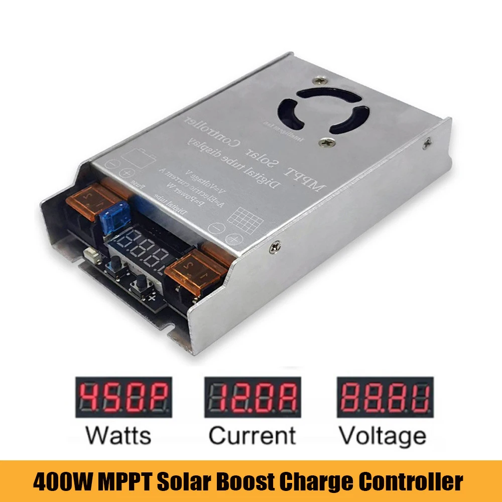 

450W 12V~50V Input Step-up Charging MPPT Booster Solar Controller For 24V 36V 48V 60V 72V LiFePO4 Lithium Lead-acid Gel Battery