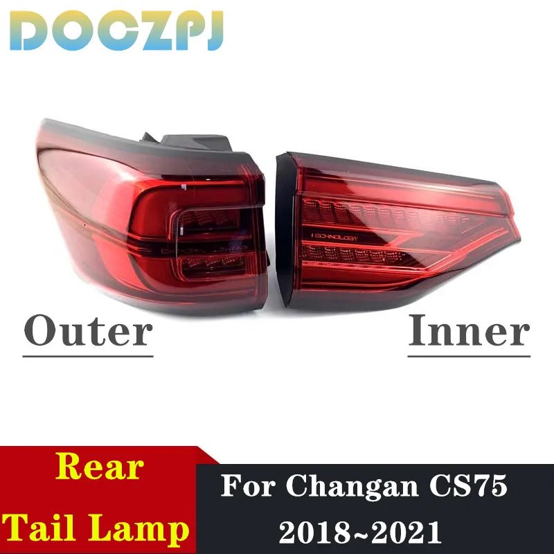 

Car Rear Bumper Taillight Assembly Brake Reversing Tail Lamp For Changan CS75 2018 2019 2020 2021