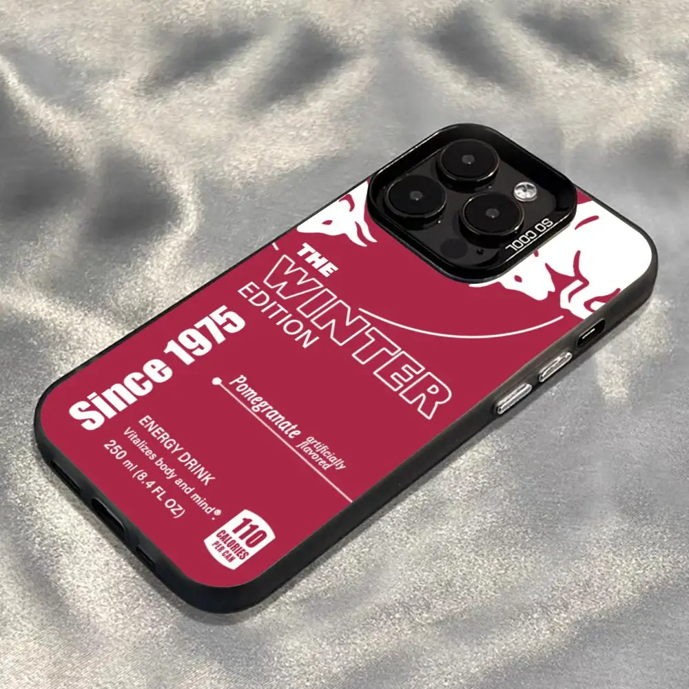Fashion Red Anti-Fall Matte Back Phone Case